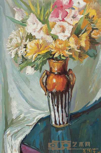 王沂东 瓶花 45×32cm